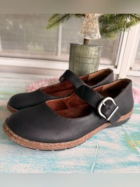 b.o.c Born Concept Mary Jane Clogs Soft Black Faux Leather Comfort Shoes 8M